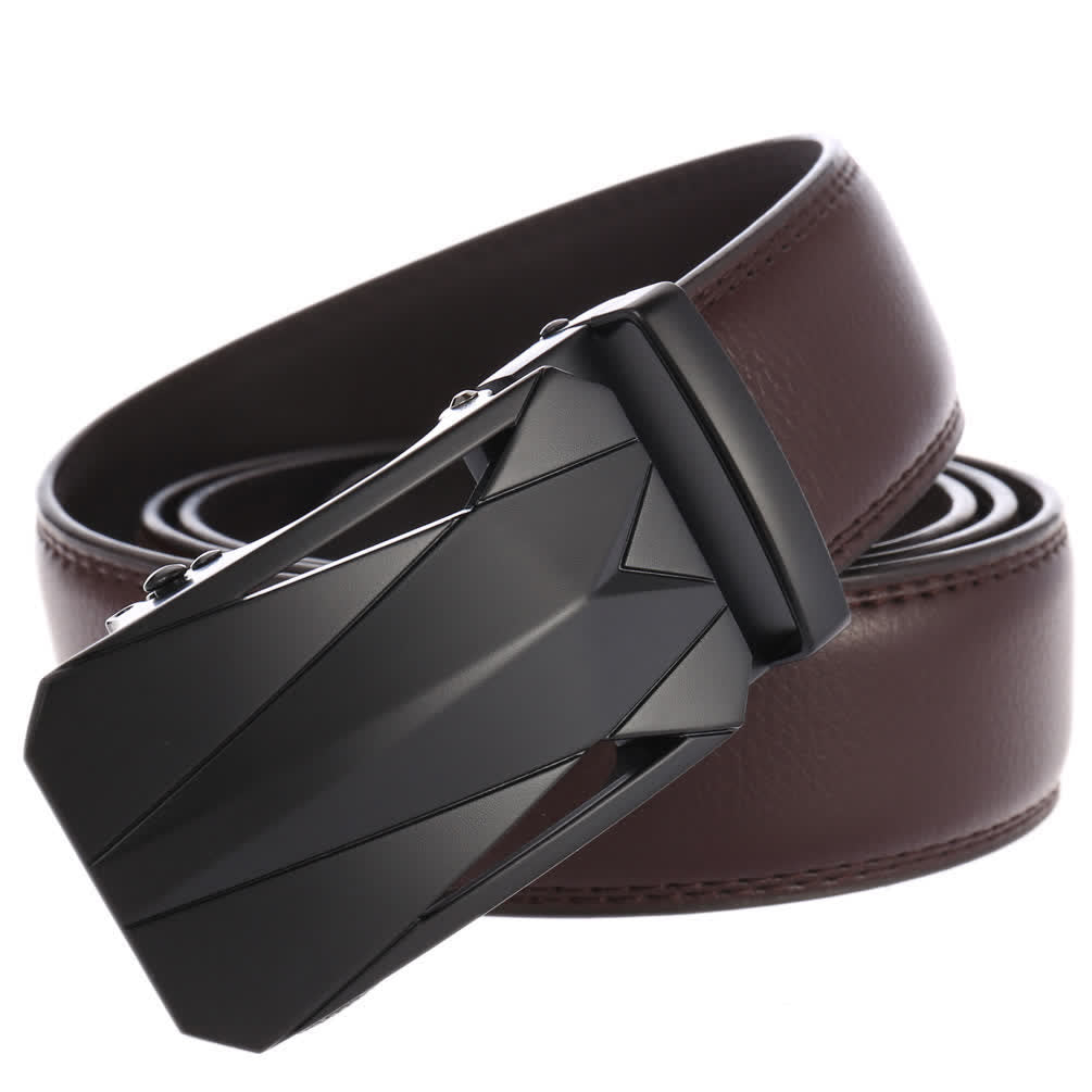 Cintura in pelle con fibbia automatica da uomo, formale, per tutti i giorni - image 10
