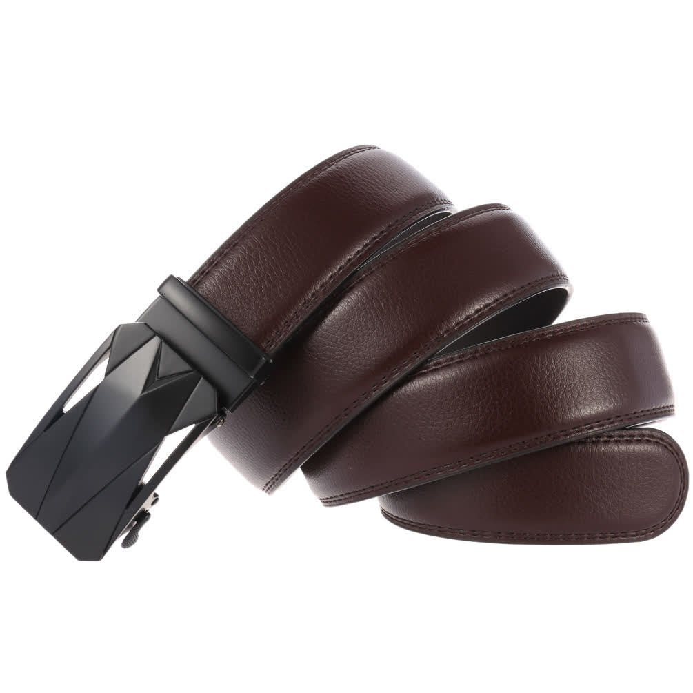 Cintura in pelle con fibbia automatica da uomo, formale, per tutti i giorni - image 11