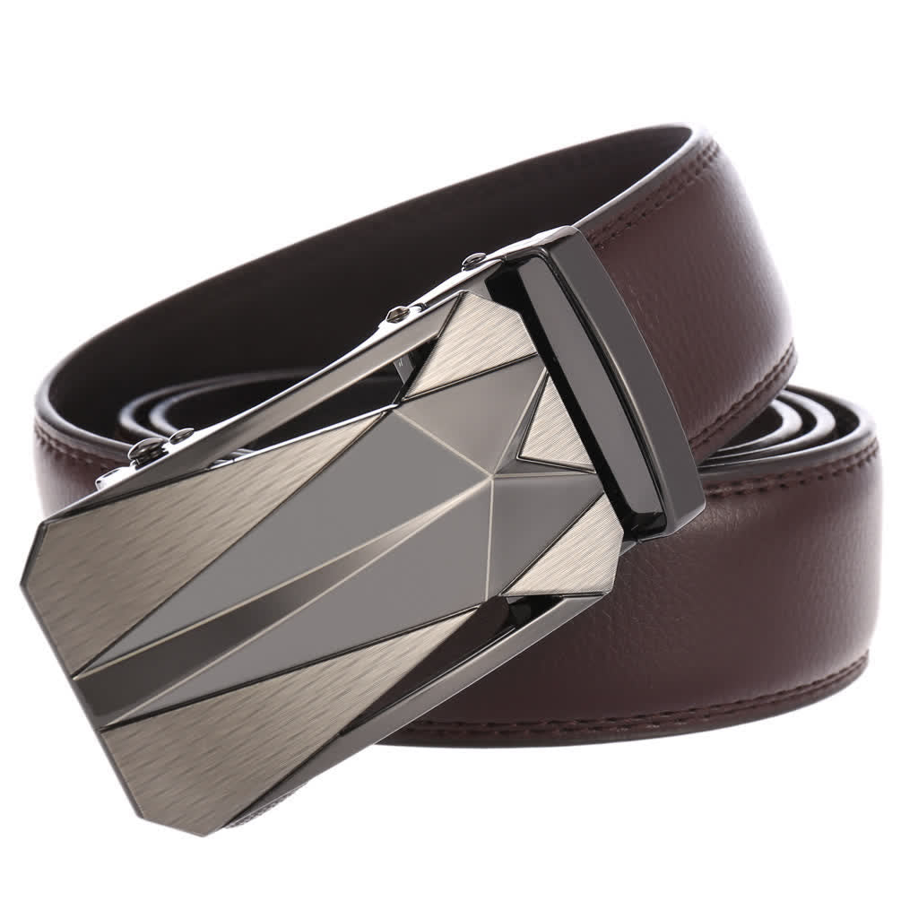 Cintura in pelle con fibbia automatica da uomo, formale, per tutti i giorni - image 15