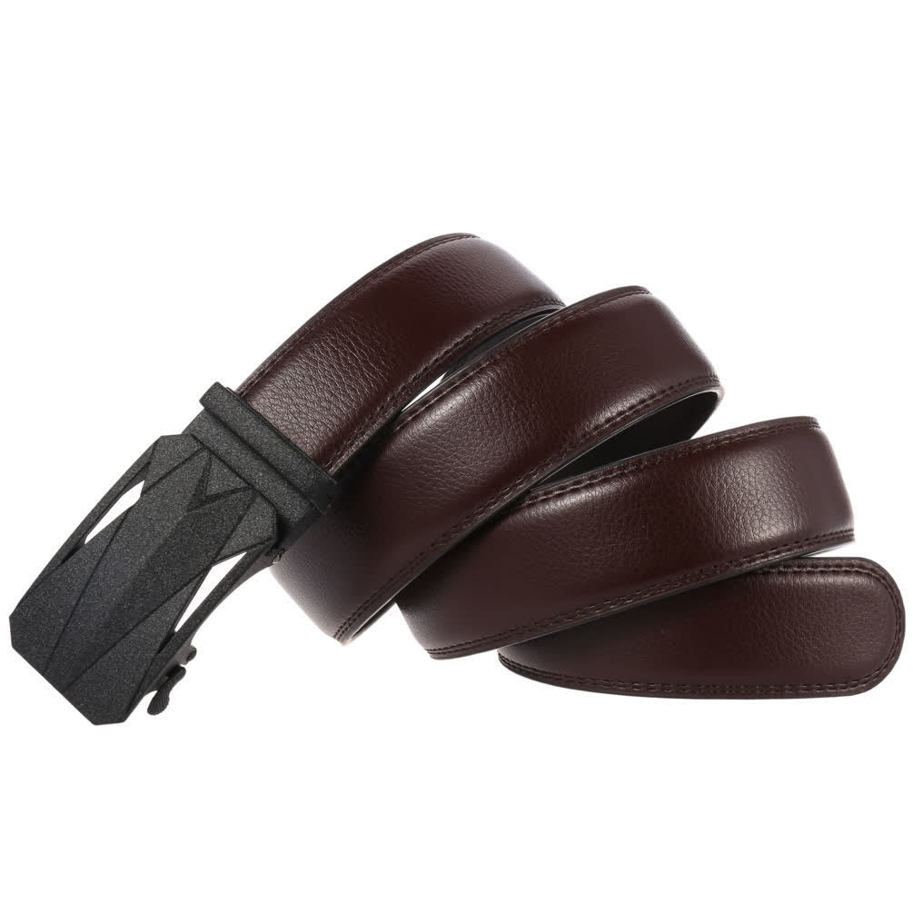 Cintura in pelle con fibbia automatica da uomo, formale, per tutti i giorni - image 6