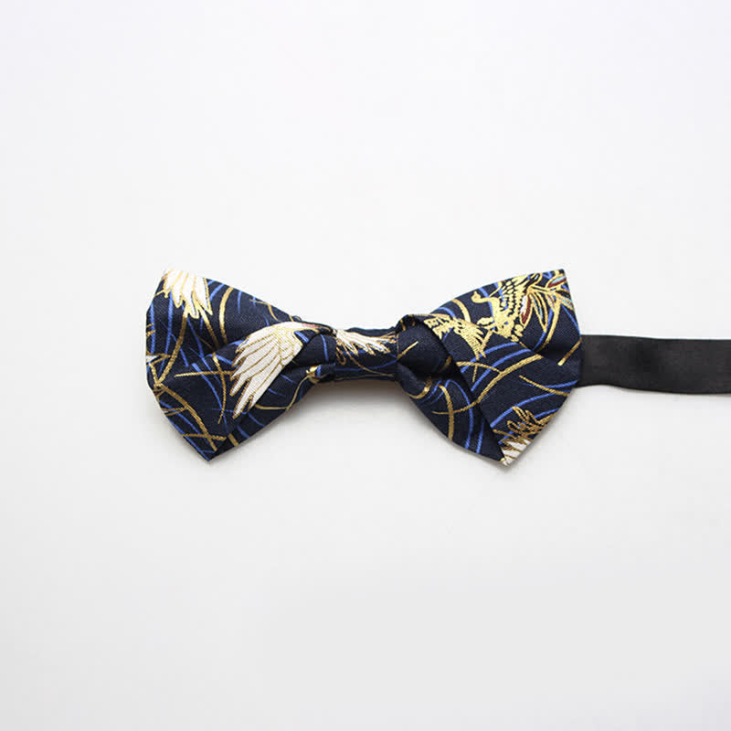 Papillon da uomo in cotone con motivo reale