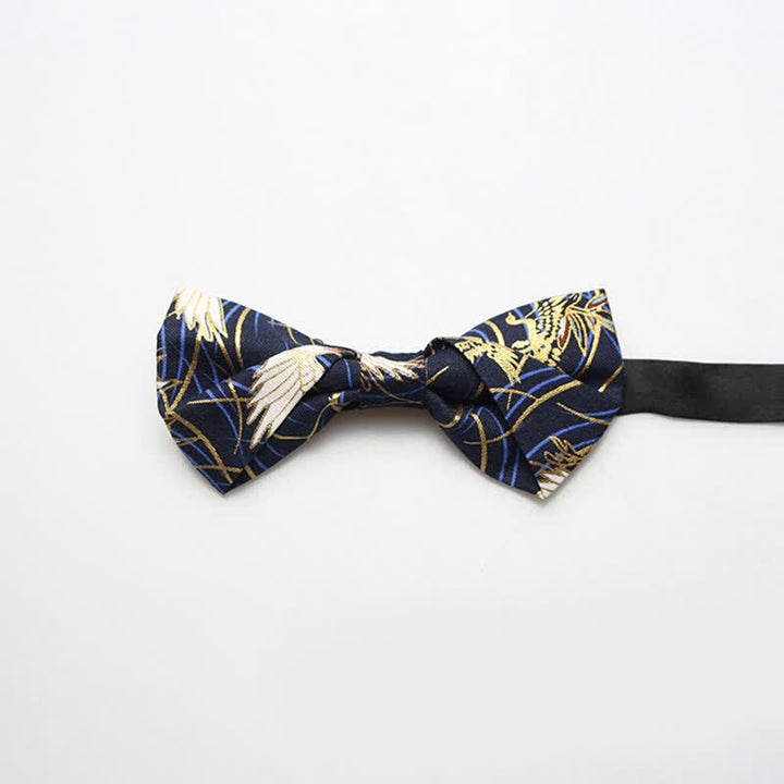 Papillon da uomo in cotone con motivo reale