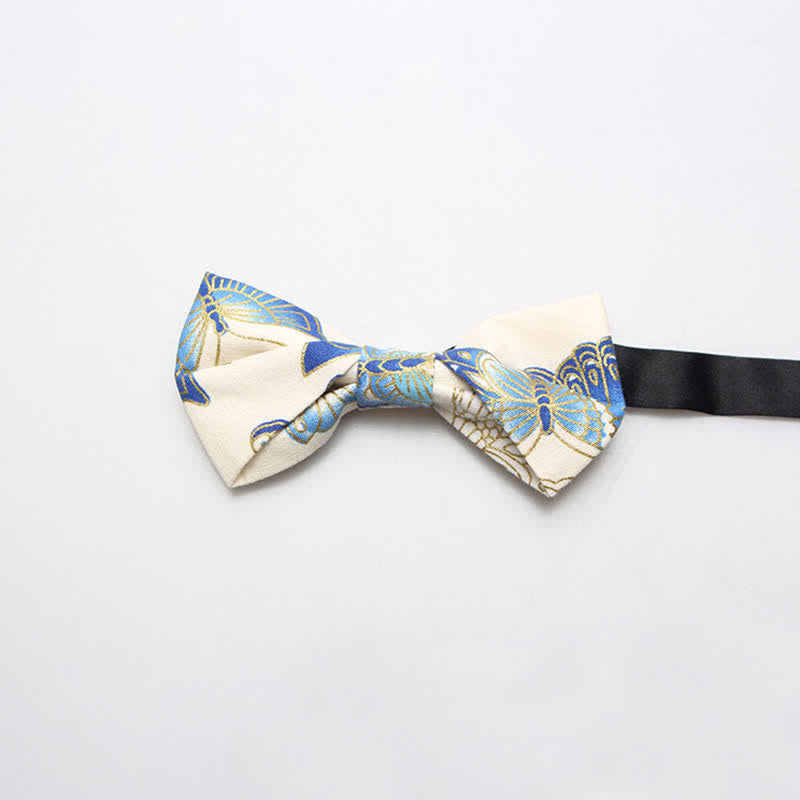Papillon da uomo in cotone con motivo reale