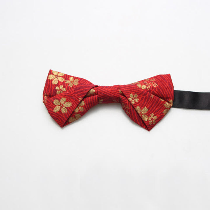 Papillon da uomo in cotone con motivo reale