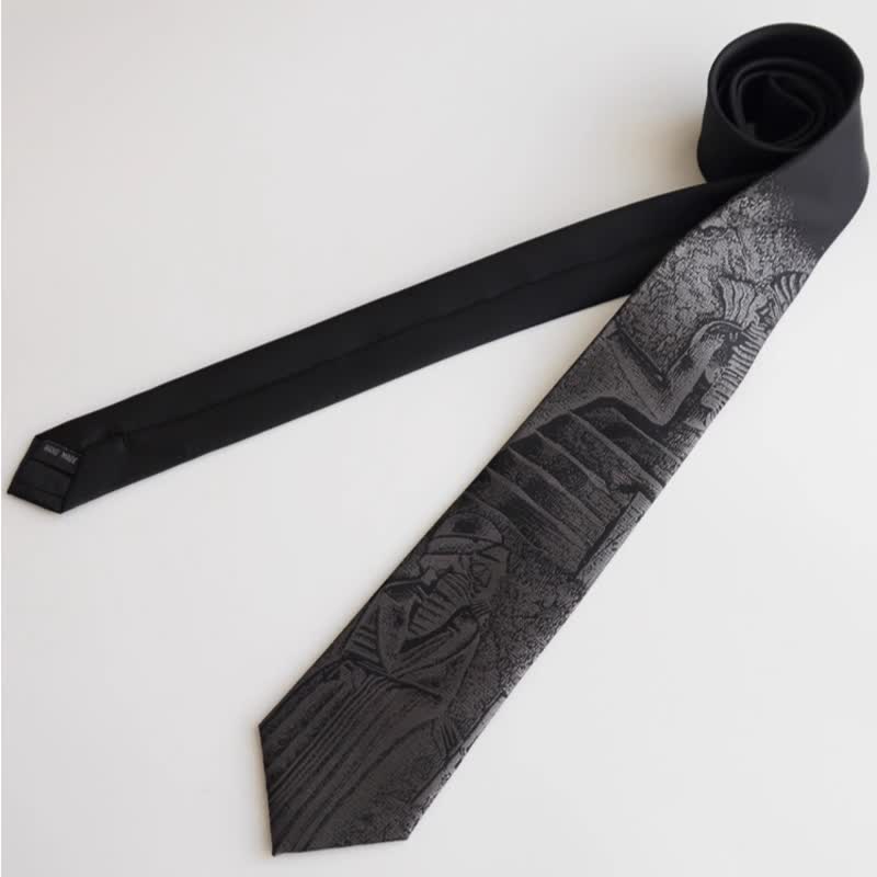 Cravatta nera da uomo con codice di Hammurabi - image 11