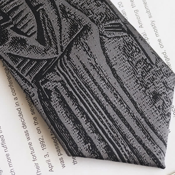 Cravatta nera da uomo con codice di Hammurabi - image 10