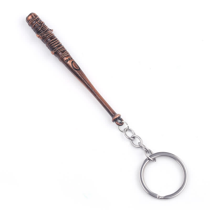 Portachiavi con ciondolo a forma di mazza da baseball con punta affilata - Rame antico - image 3