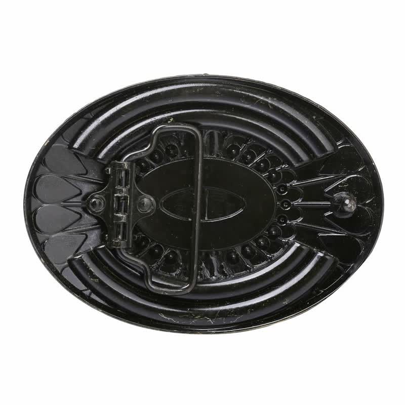 Cintura in pelle con fibbia in perline di legno indiano fai da te da uomo
