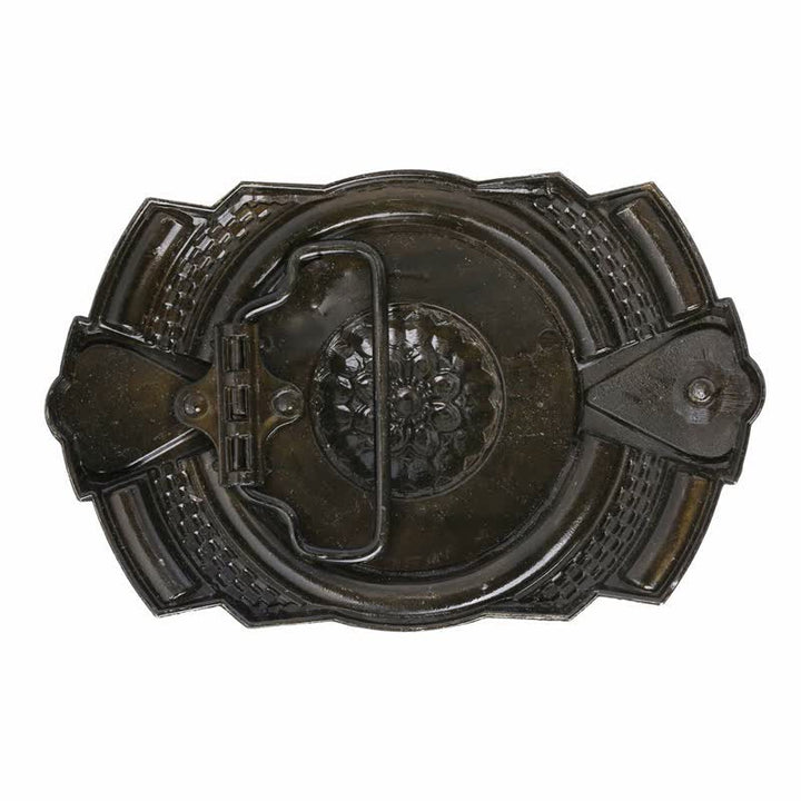 Cintura in pelle con fibbia in perline di legno indiano fai da te da uomo - image 1