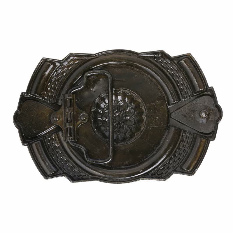 Cintura in pelle con fibbia in perline di legno indiano fai da te da uomo - image 1