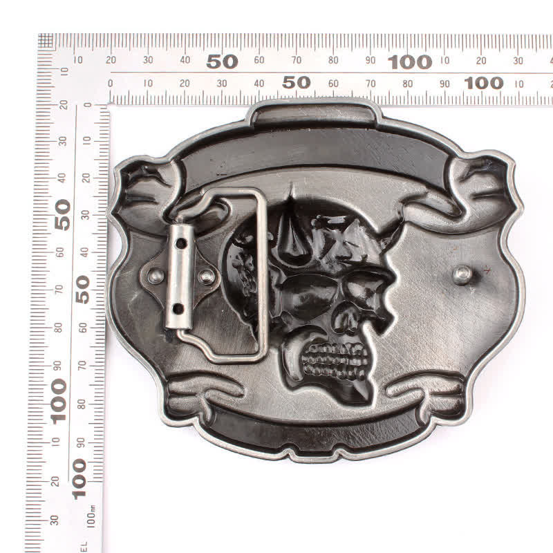 Cintura in pelle con fibbia Lucky 13 "King Of Fools" fai da te da uomo