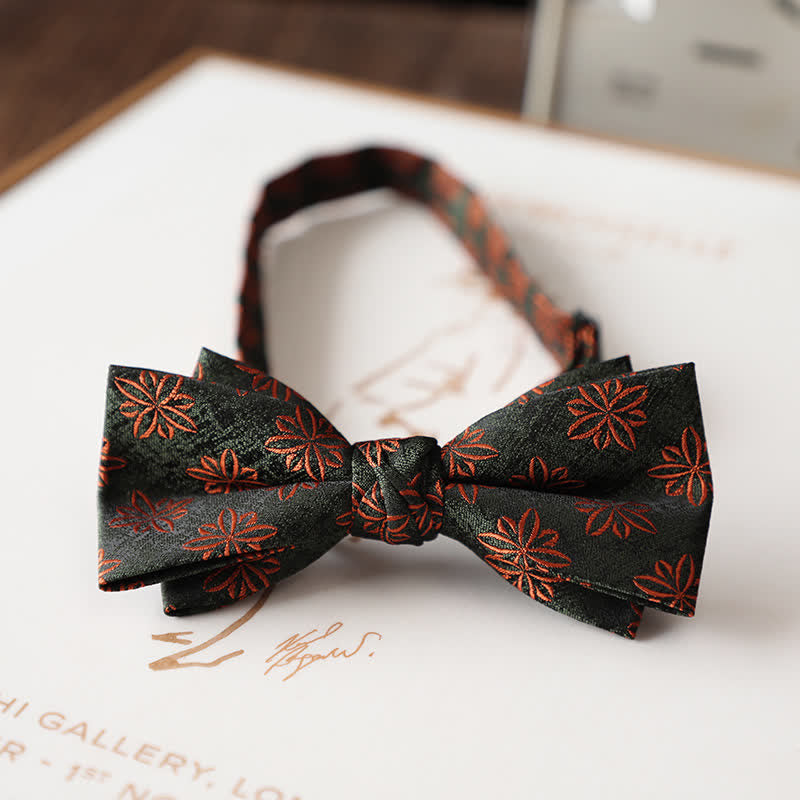 Papillon da uomo con motivo floreale vintage per abito da sposa