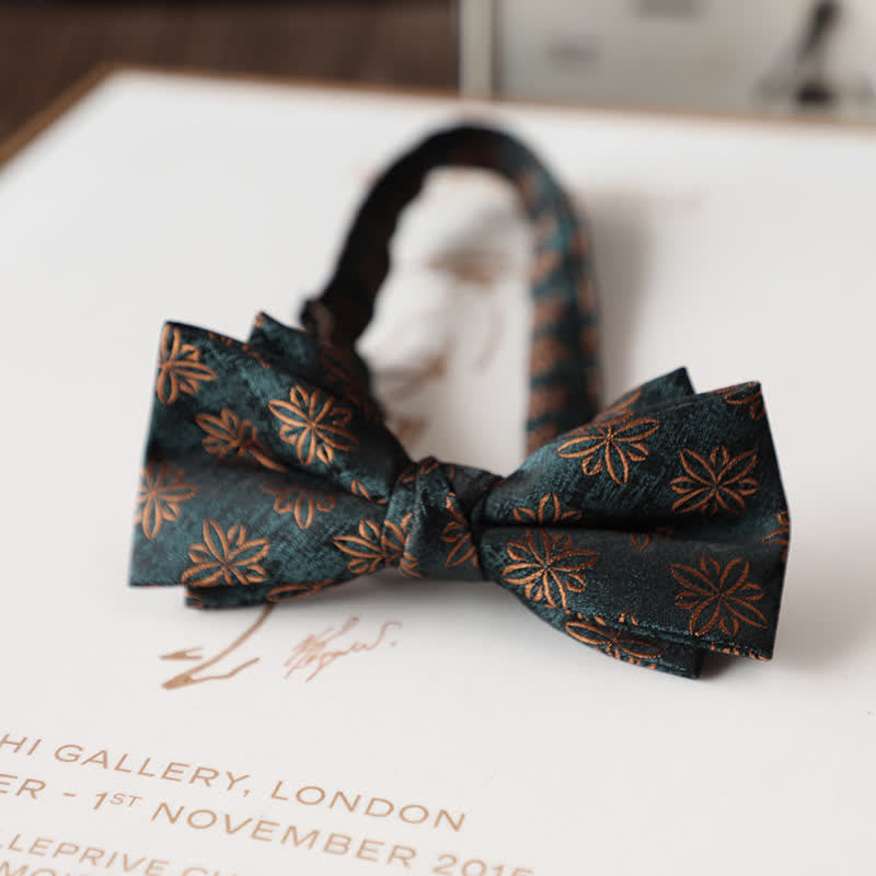 Papillon da uomo con motivo floreale vintage per abito da sposa