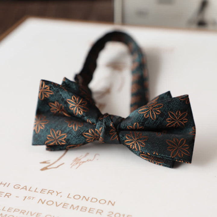 Papillon da uomo con motivo floreale vintage per abito da sposa