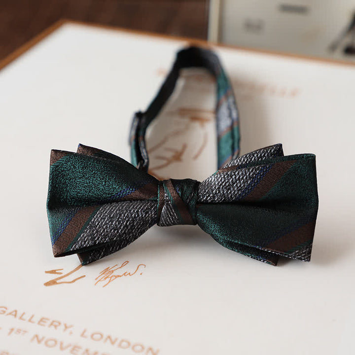 Papillon da uomo con motivo floreale vintage per abito da sposa
