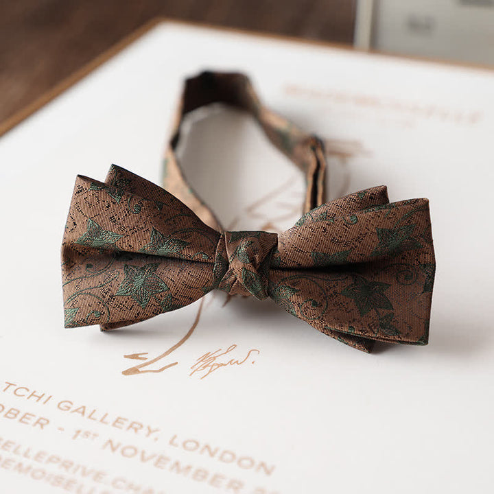 Papillon da uomo con motivo floreale vintage per abito da sposa