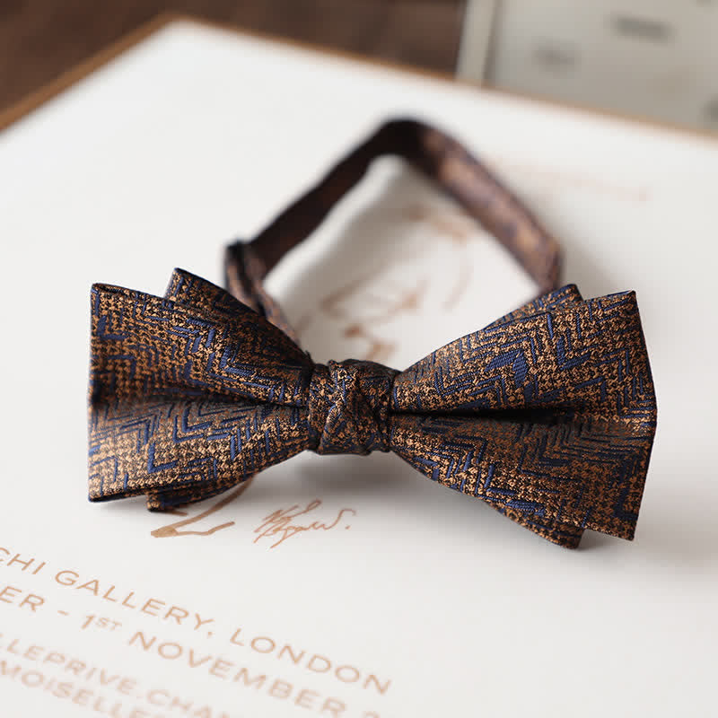 Papillon da uomo con motivo floreale vintage per abito da sposa