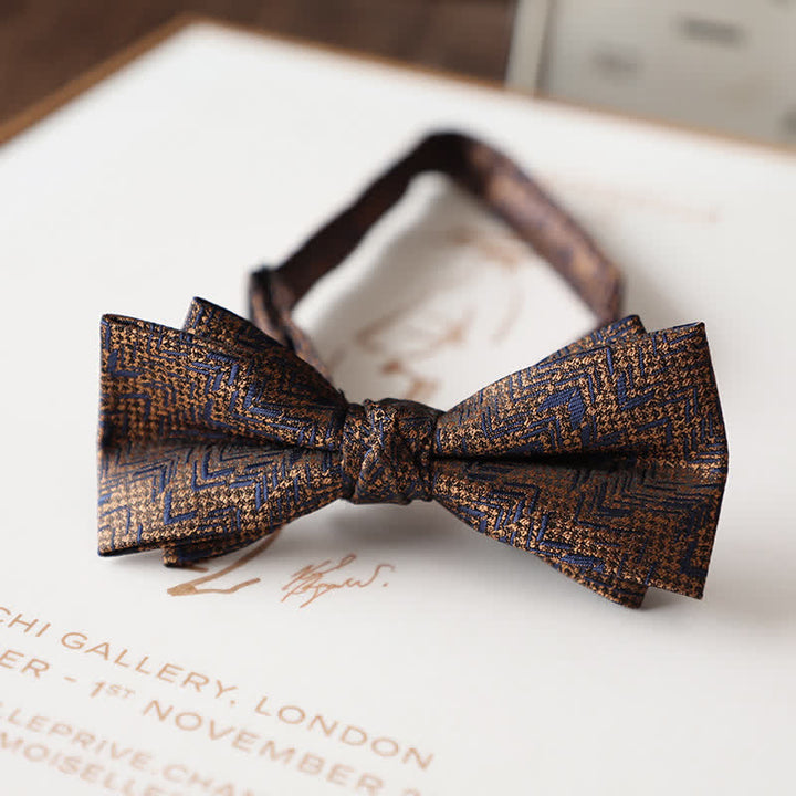 Papillon da uomo con motivo floreale vintage per abito da sposa