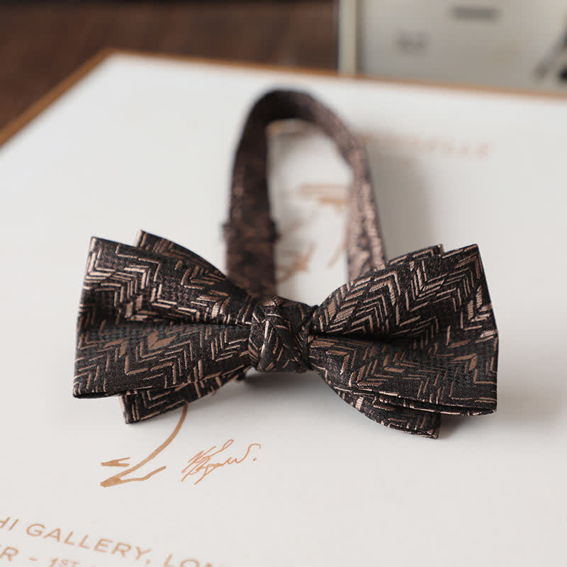 Papillon da uomo con motivo floreale vintage per abito da sposa