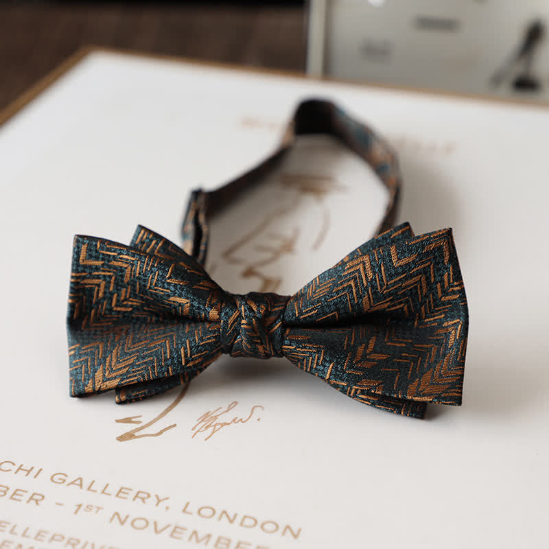 Papillon da uomo con motivo floreale vintage per abito da sposa