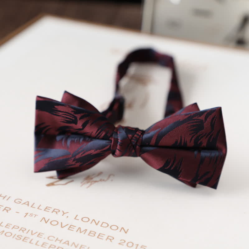 Papillon da uomo con motivo floreale vintage per abito da sposa