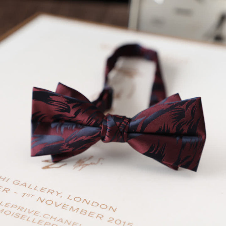 Papillon da uomo con motivo floreale vintage per abito da sposa