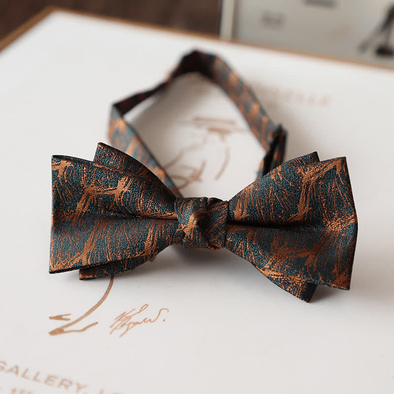 Papillon da uomo con motivo floreale vintage per abito da sposa