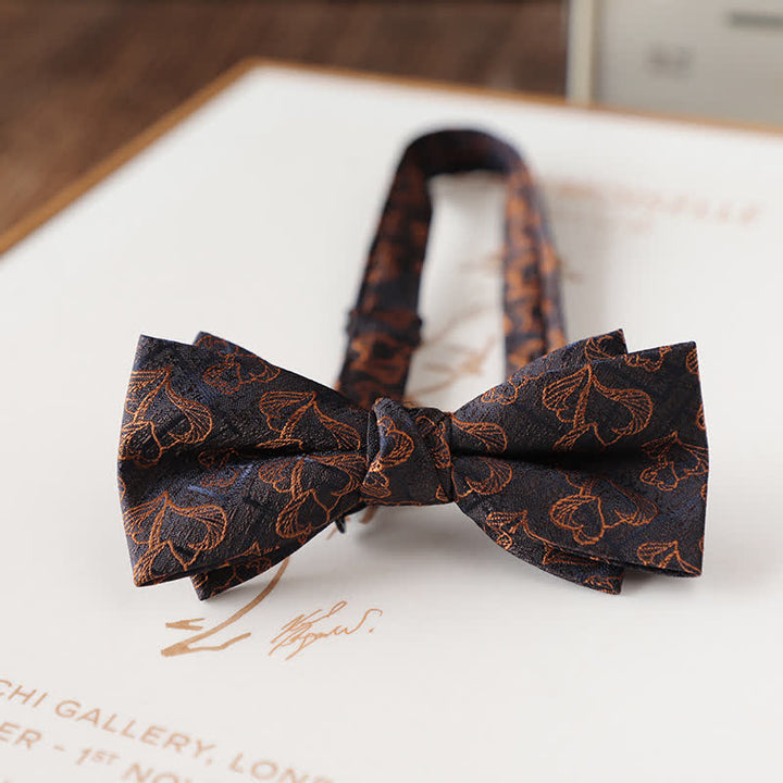 Papillon da uomo con motivo floreale vintage per abito da sposa