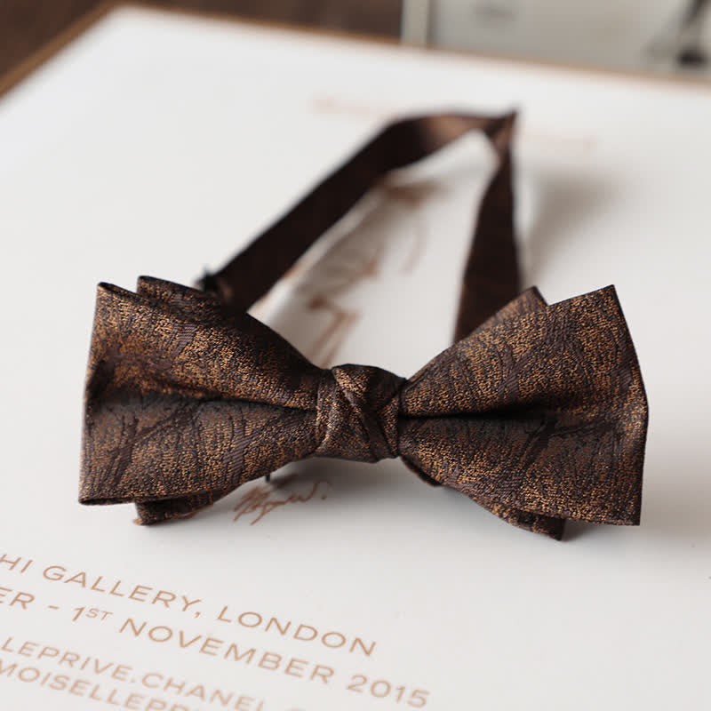 Papillon da uomo con motivo floreale vintage per abito da sposa