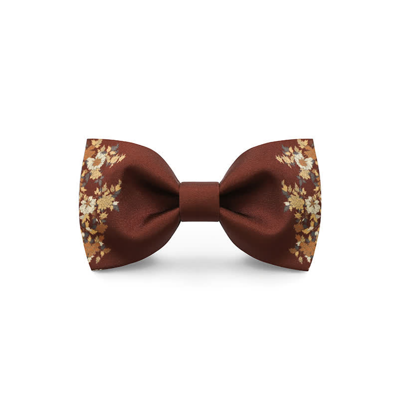 Papillon da uomo con stampa floreale rossa per matrimonio - Stile n. 4 - image 8