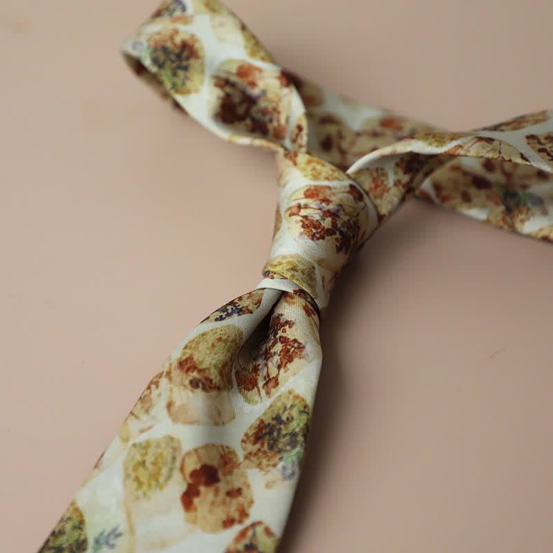 Cravatta da uomo con motivo floreale, elegante e retrò - Stile n. 11 - image 15