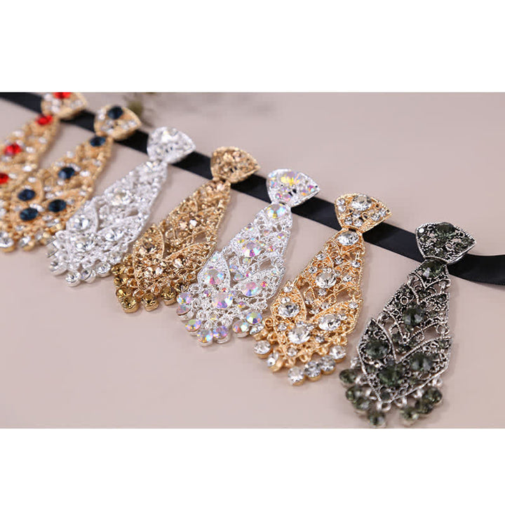 Cravatta da uomo con strass e cristalli, corta e glitterata, da sposa