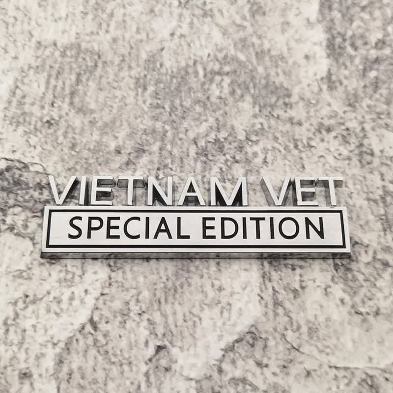 Distintivo per auto adesivo in metallo VIETNAM VET EDITION