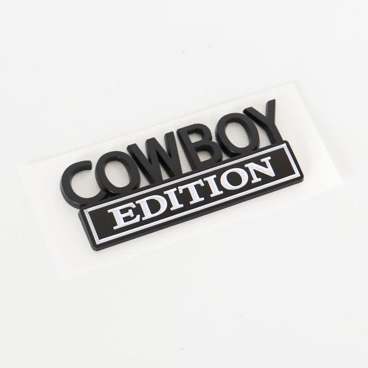 Adesivo ABS COWBOY EDITION Emblema distintivo per auto - Bianco e nero - image 10