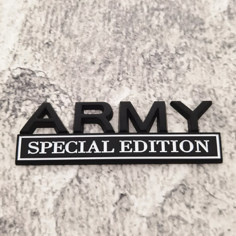 Distintivo per auto adesivo in metallo ARMY SPECIAL EDITION