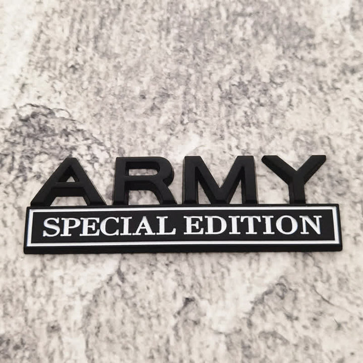Distintivo per auto adesivo in metallo ARMY SPECIAL EDITION