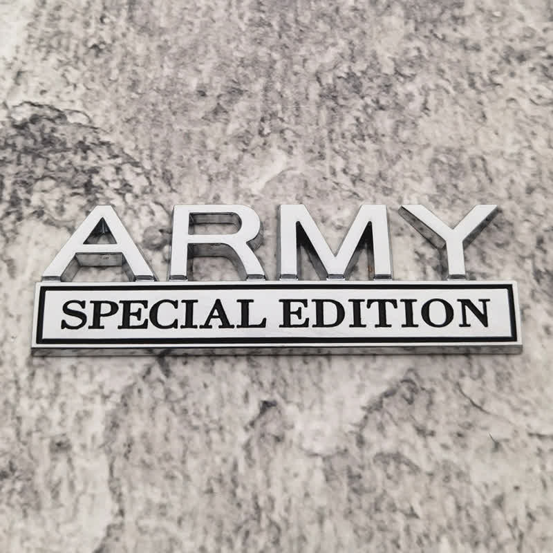 Distintivo per auto adesivo in metallo ARMY SPECIAL EDITION