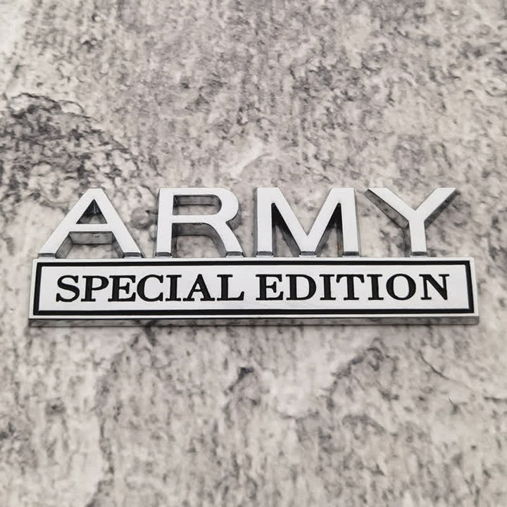 Distintivo per auto adesivo in metallo ARMY SPECIAL EDITION