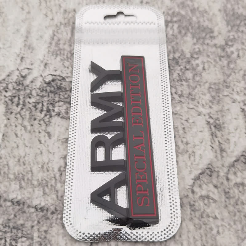 Distintivo per auto adesivo in metallo ARMY SPECIAL EDITION