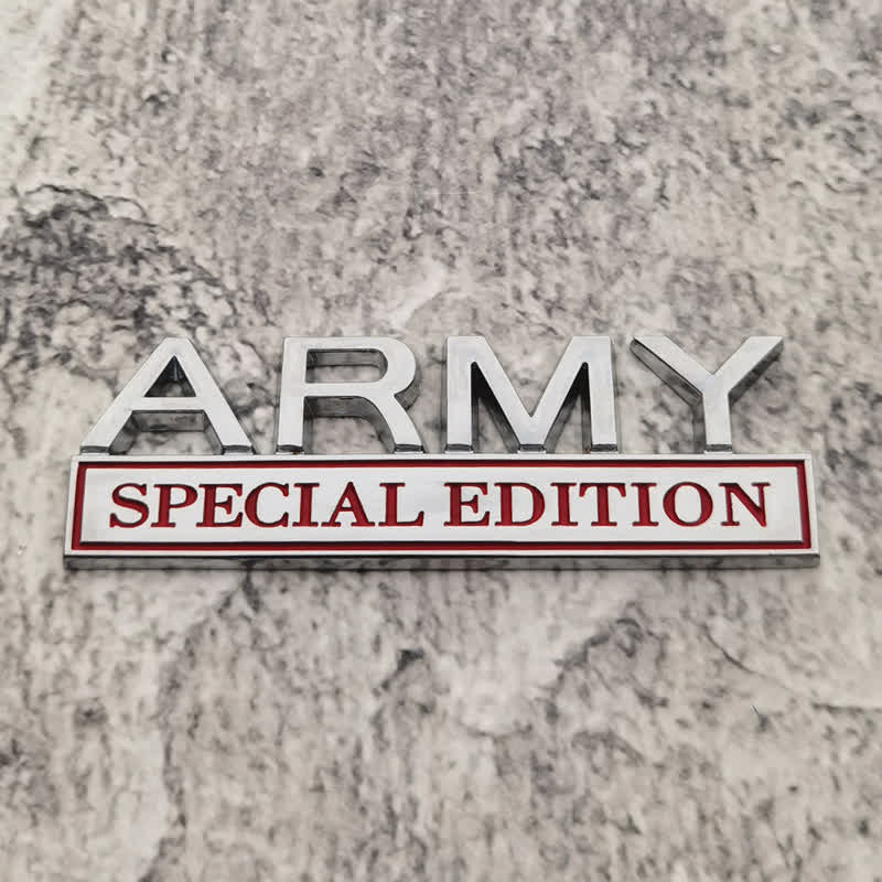 Distintivo per auto adesivo in metallo ARMY SPECIAL EDITION