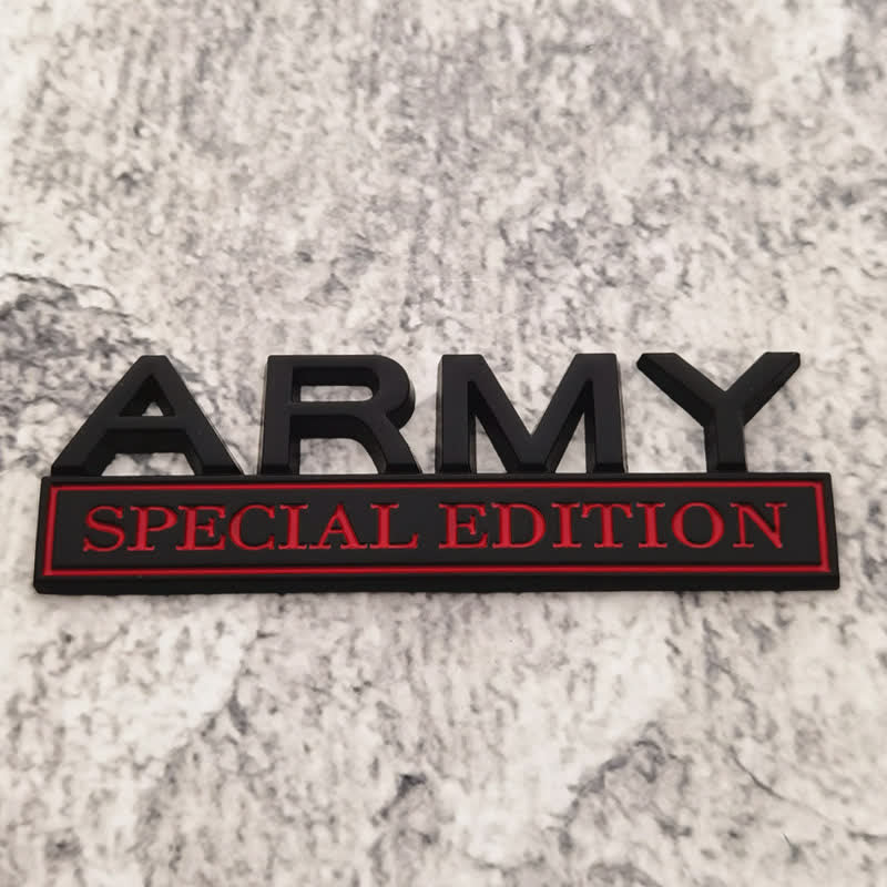 Distintivo per auto adesivo in metallo ARMY SPECIAL EDITION