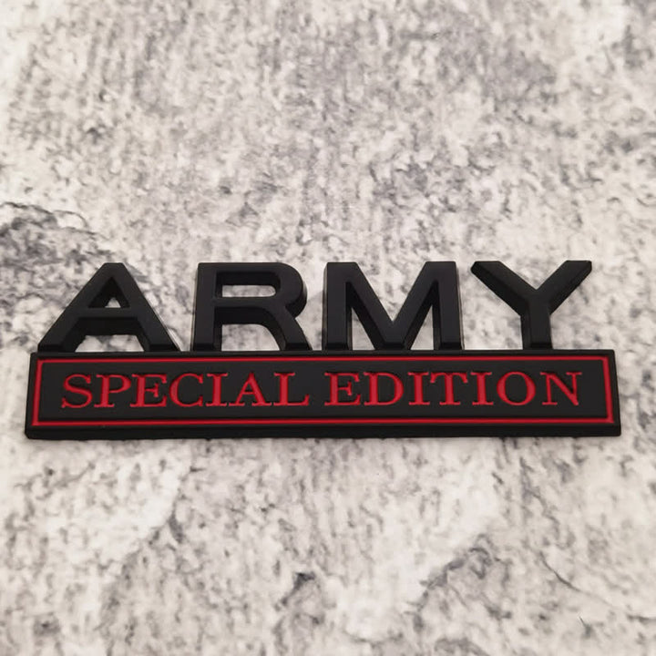 Distintivo per auto adesivo in metallo ARMY SPECIAL EDITION