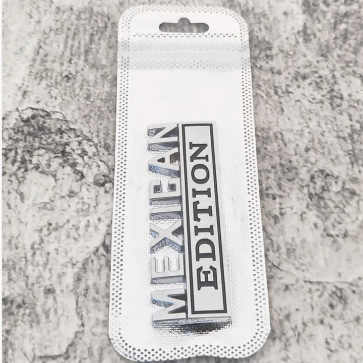 Adesivo in metallo per auto MEXICAN EDITION