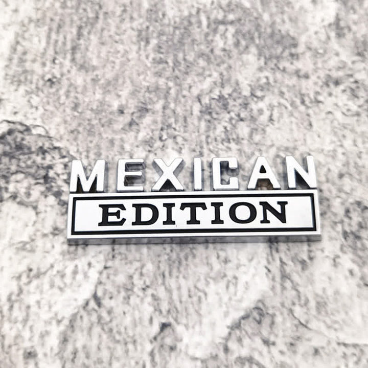 Adesivo in metallo per auto MEXICAN EDITION