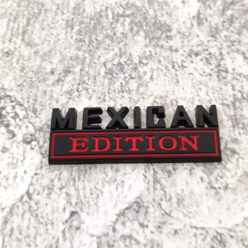 Adesivo in metallo per auto MEXICAN EDITION