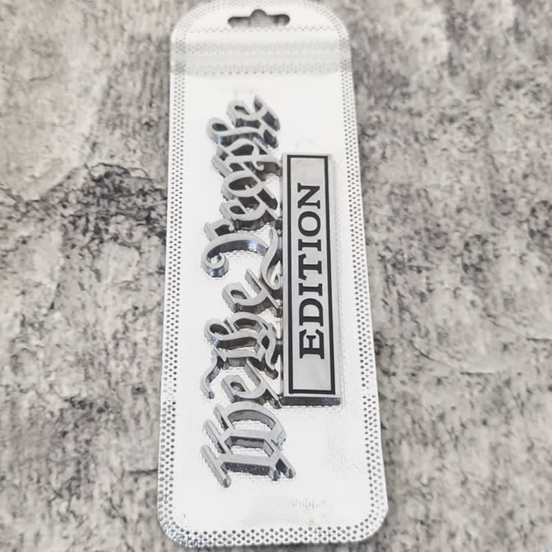 Distintivo per auto adesivo in metallo We The People EDITION