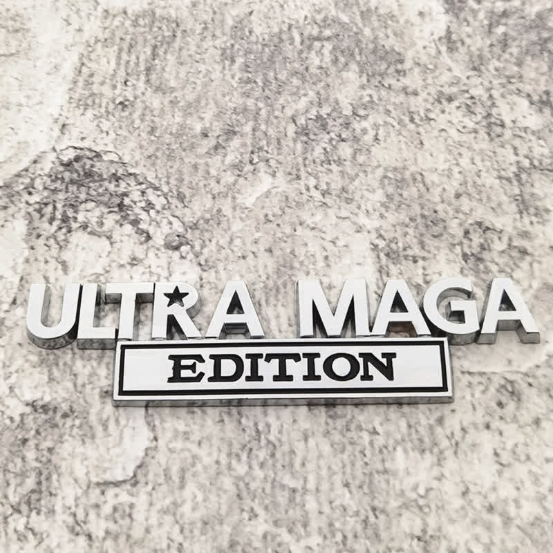 Distintivo per auto adesivo in metallo ULTRA MAGA EDITION