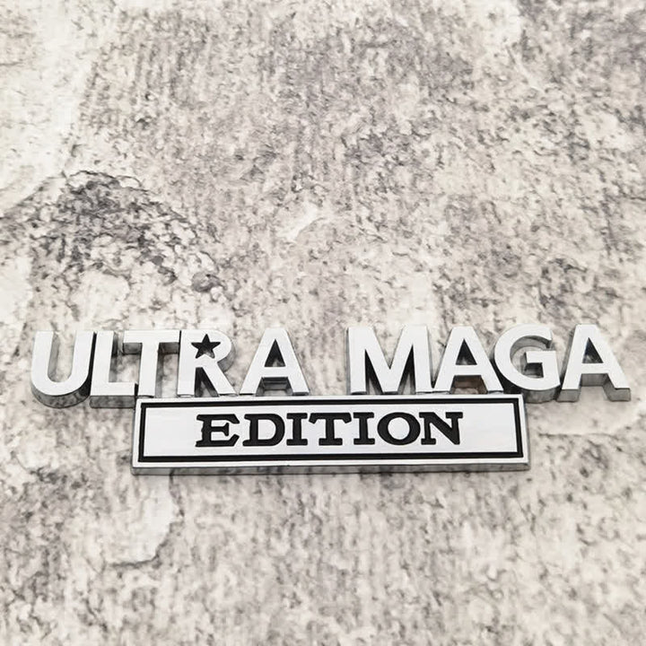 Distintivo per auto adesivo in metallo ULTRA MAGA EDITION
