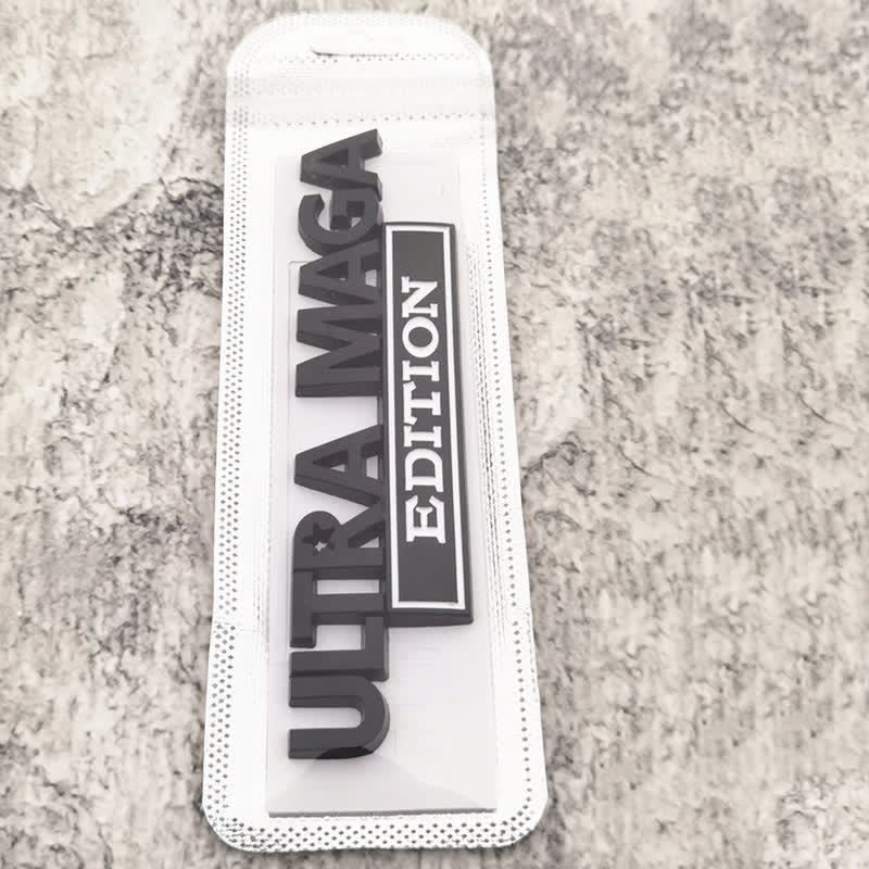 Distintivo per auto adesivo in metallo ULTRA MAGA EDITION