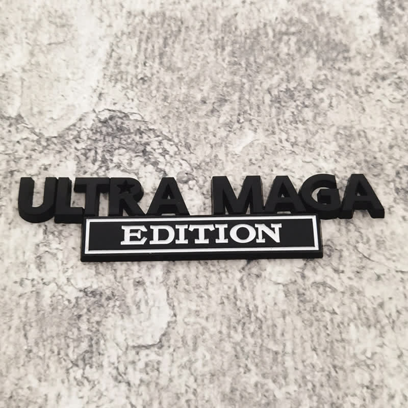 Distintivo per auto adesivo in metallo ULTRA MAGA EDITION